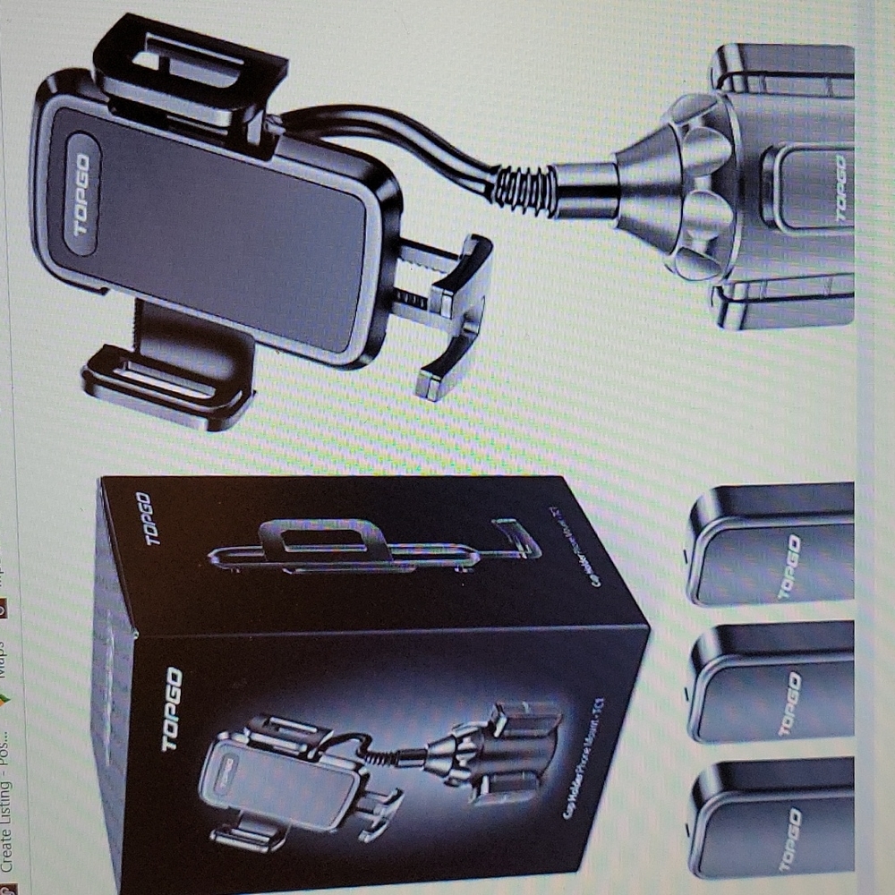TOPGO CUP HOLDER SMARTPHONE CELLPHONE CRADLE Adjustable Gooseneck New